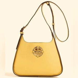 TORY BURCH Miller pebbled-leather shoulder bag